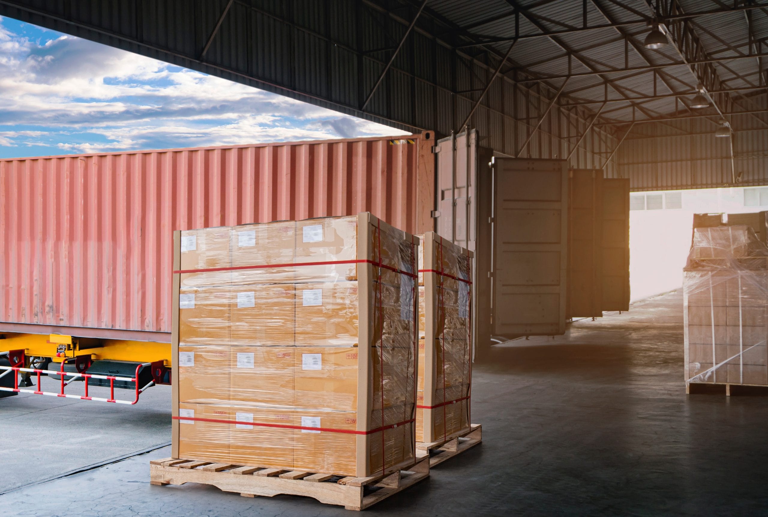 Insulated cold cargo container at our bonded warehouse